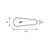 Bezug Polyester 120x38x22