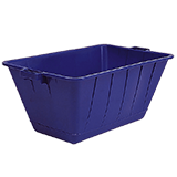 Wanne 100 l, blau, 82x54x38