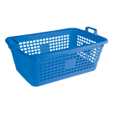 Wäschekorb, 85 l, blau